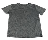 Tmavosivé melírované športové tričko Manguun