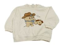 Světlerůžová mikina s medvědem H&M