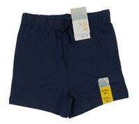 Nové - Tmavomodré bavlnené kraťasy Primark