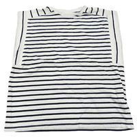 Bielo-čierne pruhované tričko Zara