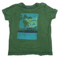 Tmavozelené tričko s potiskem Impidimpi