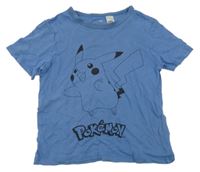 Modré tričko s Pikachu H&M