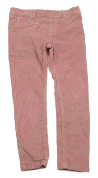 Staroružové elastické manšestráky so srdiečkami Denim Co.