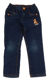 Tmavomodré skinny rifle s dinem Kiki&Koko