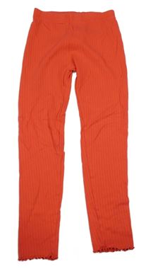 Červené žebrované pyžamové kalhoty Next