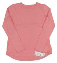 Nové - růžové melírované thermo triko dunnes