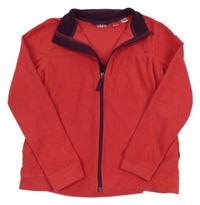 Červená fleecová funkčná prepínaci mikina Crivit