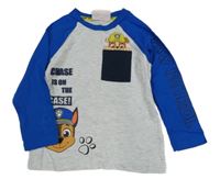 Modro-šedé triko s Tlapkovou patrolou Nickelodeon