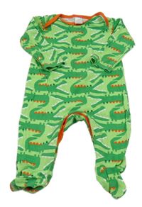 Zelený overal s krokodýly Miniclub
