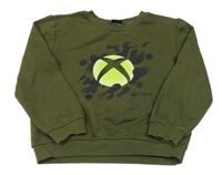 Khaki mikina s X-BOX Primark
