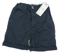 Nové - Tmavomodré plátenné kraťasy Primark