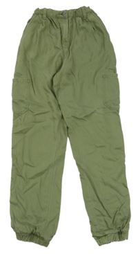 Zelené cuff nohavice Yigga
