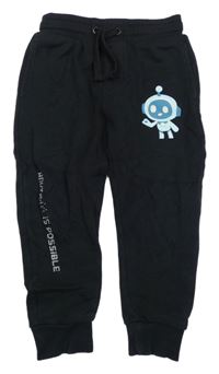 Černé tepláky s kosmonautem F&F