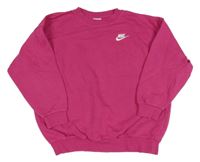 Růžová mikina s logem Nike