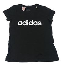 Černé tričko s nápisem Adidas
