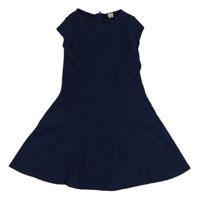 Tmavomodré vzorované šaty River Island