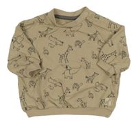 Béžová mikina so zvieratkami Nutmeg