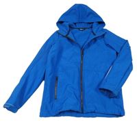 Modrá softshellová funkční bunda s kapucí Crivit