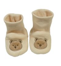 Béžové plyšové capáčky s medvídky Dunnes