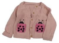 Ružový prepínaci sveter s lienkami George