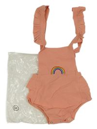 Nové - Ružové na traké kraťasy s dúhou