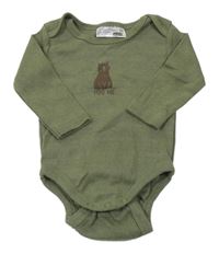 Khaki body s medvěďom Ergee