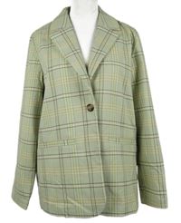 Dámský zeleno-růžový kostkovaný blejzr Monki 