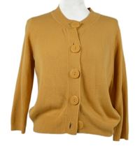 Dámský okrový propínací crop svetr Matalan 