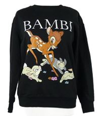 Dámská černá mikina s Bambim Disney + George 
