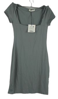 Nové - Dámske sivé šaty Pull&Bear