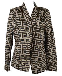 Dámské béžovo-černé vzorované sako ChicME 