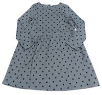 Sivé rebrované úpletové šaty s hviezdami Primark
