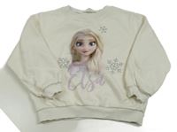 Biela mikina s Elsou zn. H&M