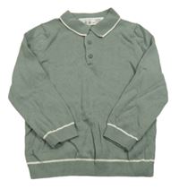 Khaki ľahký sveter s golierikom Primark