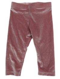 Ružové zamatové legíny F&F