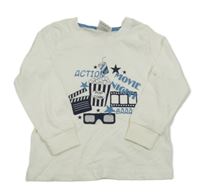 Bílé triko s potiskem Pocopiano