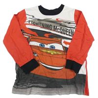 Bílo-černo-červené triko s Cars Disney