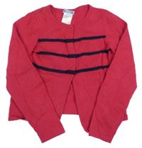 Rubínové svetrové bolerko s proužkyjacadi