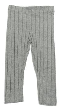 Svetlosivé melírované úpletové legíny Shein