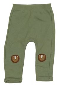 Khaki baggy tepláky Tu