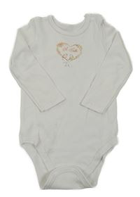 Biele body s vtáčky Hello Baby