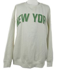 Dámska biela oversized mikina s nápisom Primark