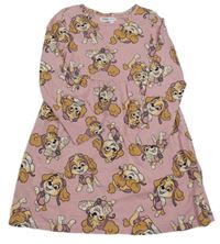 Světlerůžové bavlněné šaty se Skye Sinsay