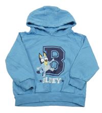 Modrá mikina s Bluey a kapucňou