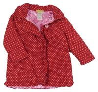 Rubínový bodkovaná ý menšestrový kabát