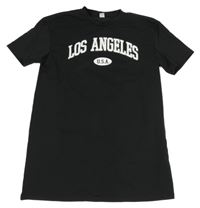 Čierne tričko s nápisom Shein