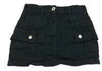 Čierna rifľová sukňa s vreckami F&F