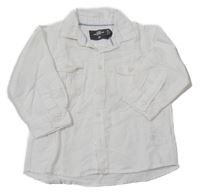 Bílá lněná košile H&M