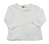 Biele zamatové tričko Ergee