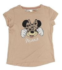 Broskvové tričko s Minnií zn. H&M